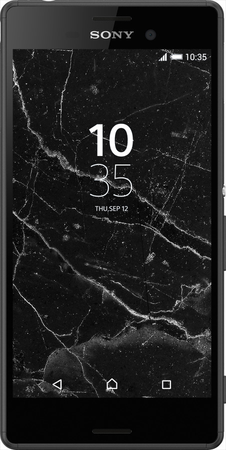 Силиконовый чехол Черный мрамор v2 для Sony Xperia Z3+ Dual E6533 - 5568u-165 изображение 