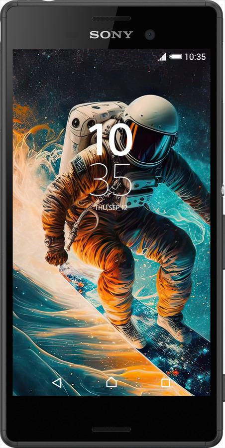 Силіконовий чехол Сноубордист для Sony Xperia Z3+ Dual E6533 - 5604u-165 изображение 