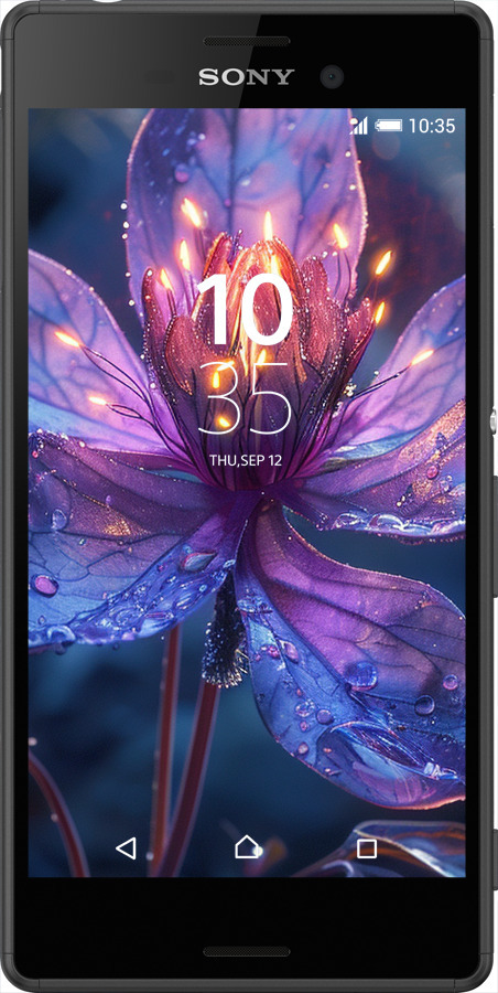 Силиконовый чехол Магический цветок для Sony Xperia Z3+ Dual E6533 - 6038u-165 изображение 