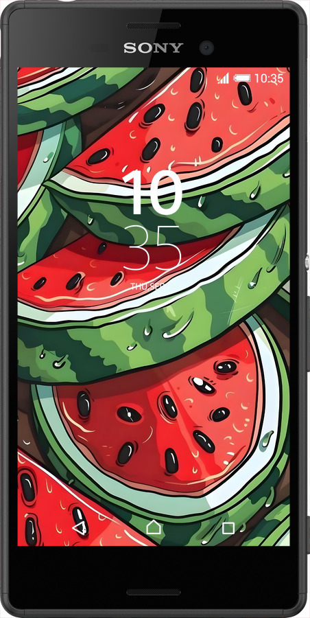 Силіконовий чехол Кавун для Sony Xperia Z3+ Dual E6533 - 6315u-165 изображение 