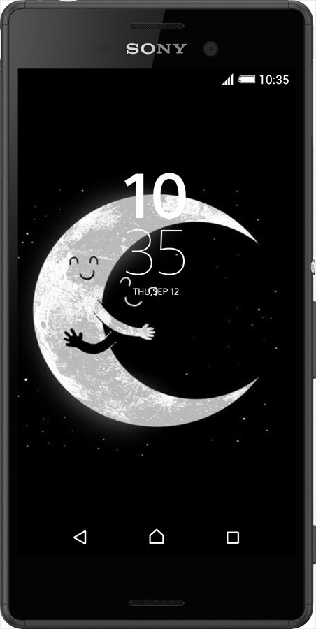Силіконовий чехол Місячні обійми для Sony Xperia Z3+ Dual E6533 - 6508u-165 изображение 