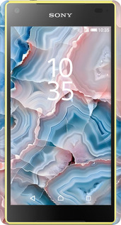 3D пластиковый глянцевый чехол Мрамор для Sony Xperia Z5 Compact E5823 - 6306c-322 изображение 
