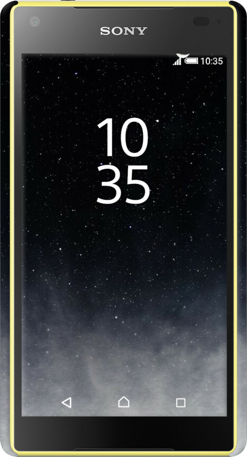 3D пластиковый глянцевый чехол Сині хмари, Синій місяць для Sony Xperia Z5 Compact E5823 - 6396c-322 изображение 