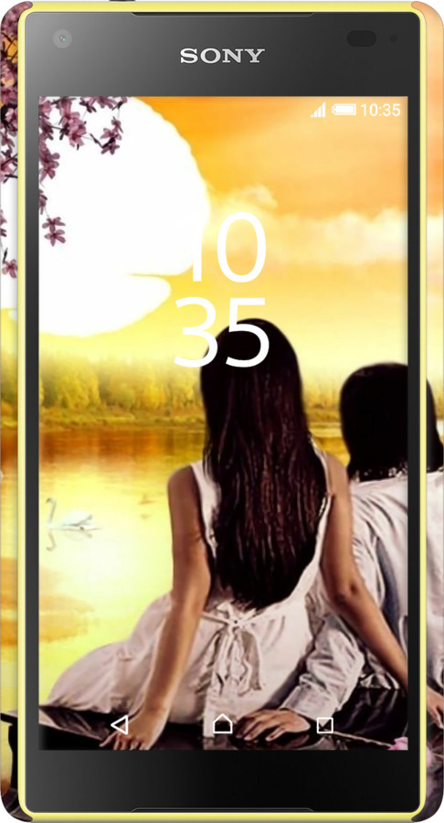 3D пластиковий глянцевий чехол Sunset для Sony Xperia Z5 Compact E5823 - 6607c-322 изображение 