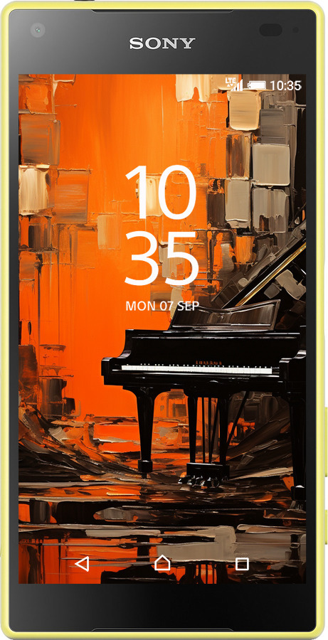 Силіконовий чехол Чохол для телефону Помаранчевий Рояль для Sony Xperia Z5 Compact E5823 - 5937u-322 изображение 