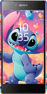 3D пластиковий матовий чехол Стич 2 для Sony Xperia Z5 Premium E6883 - 6371m-345 изображение 