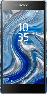 3D пластиковый глянцевый чехол Liquid Chrome для Sony Xperia Z5 Premium E6883 - 6781c-345 изображение 