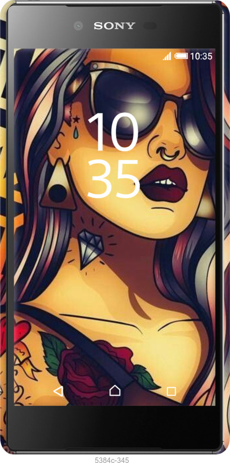 3D пластиковый глянцевый чехол № 5384 для Sony Xperia Z5 Premium E6883 - 5384c-345 изображение 