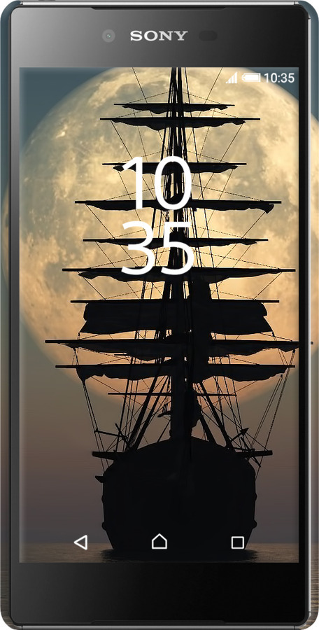3D пластиковий глянцевий чехол Корабель для Sony Xperia Z5 Premium E6883 - 5998c-345 изображение 
