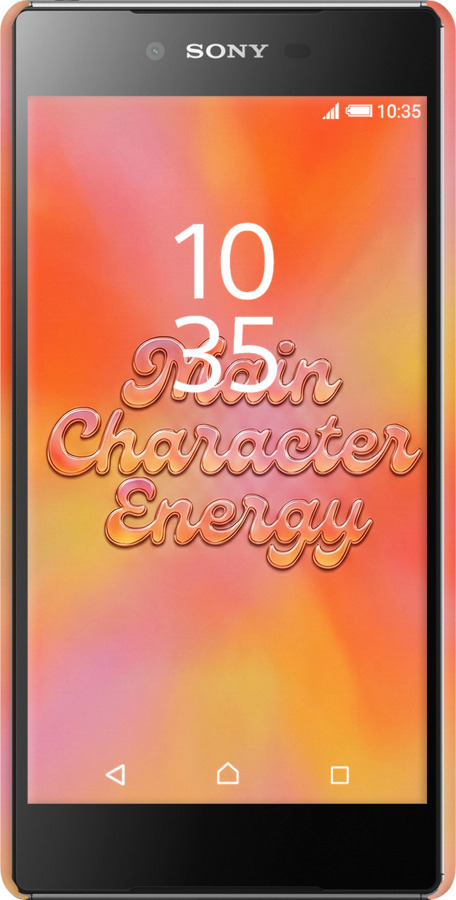 3D пластиковый глянцевый чехол Aura Gradient Main Character Energy Aesthetic Y2K для Sony Xperia Z5 Premium E6883 - 6783c-345 изображение 