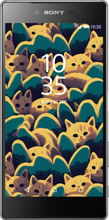 2D пластиковый чехол С изображением кошек для Sony Xperia Z5 Premium E6883 - 6429t-345 изображение 