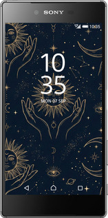 2D пластиковый чехол Celestial Harmony: Sun & Moon Gold Mystic Pattern для Sony Xperia Z5 Premium E6883 - 6778t-345 изображение 