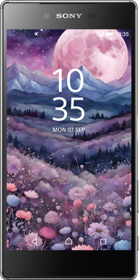 2D пластиковий чехол Ніч місяць арт для Sony Xperia Z5 Premium E6883 - 6319t-345 изображение 