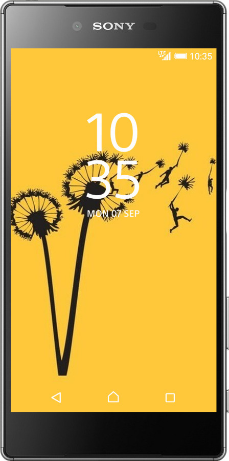 2D пластиковый чехол Минимализм одуванчики для Sony Xperia Z5 Premium E6883 - 6449t-345 изображение 