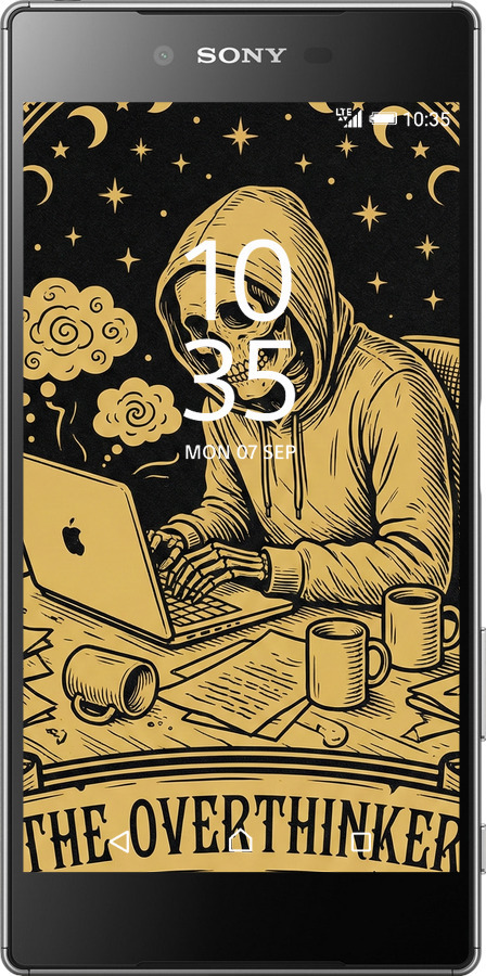 2D пластиковий чехол The Overthinker для Sony Xperia Z5 Premium E6883 - 6774t-345 изображение 