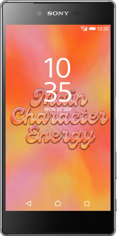 2D пластиковый чехол Aura Gradient Main Character Energy Aesthetic Y2K для Sony Xperia Z5 Premium E6883 - 6783t-345 изображение 