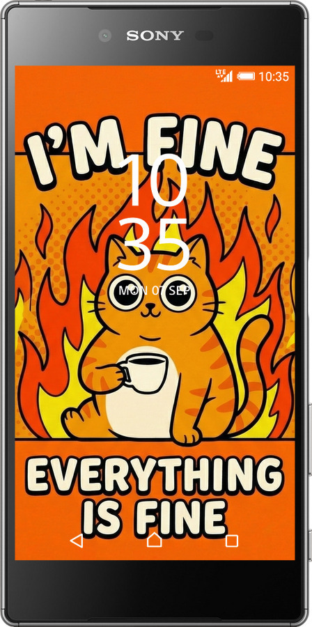 2D пластиковый чехол Funny Cat для Sony Xperia Z5 Premium E6883 - 6786t-345 изображение 