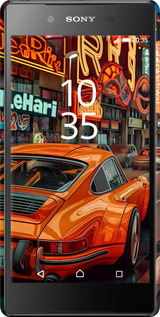 3D пластиковий матовий чехол Порше для Sony Xperia Z5 E6633 - 6334m-274 изображение 