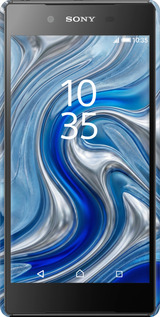 3D пластиковый матовый чехол Liquid Chrome для Sony Xperia Z5 E6633 - 6781m-274 изображение 