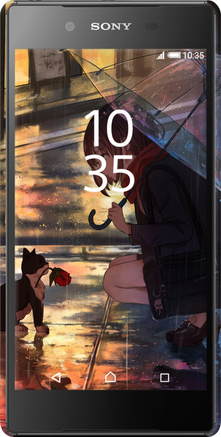 3D пластиковий матовий чехол Anime для Sony Xperia Z5 E6633 - 6609m-274 изображение 