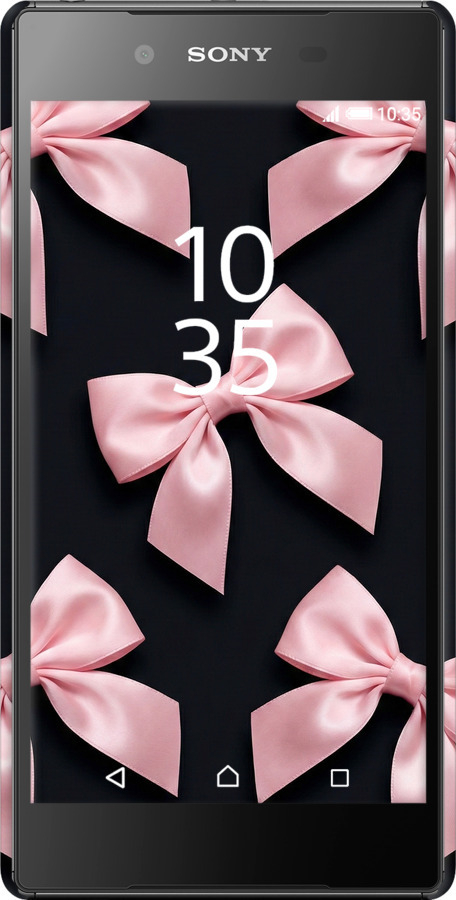3D пластиковий матовий чехол Coquette Ribbons Dark Coquette для Sony Xperia Z5 E6633 - 6767m-274 изображение 