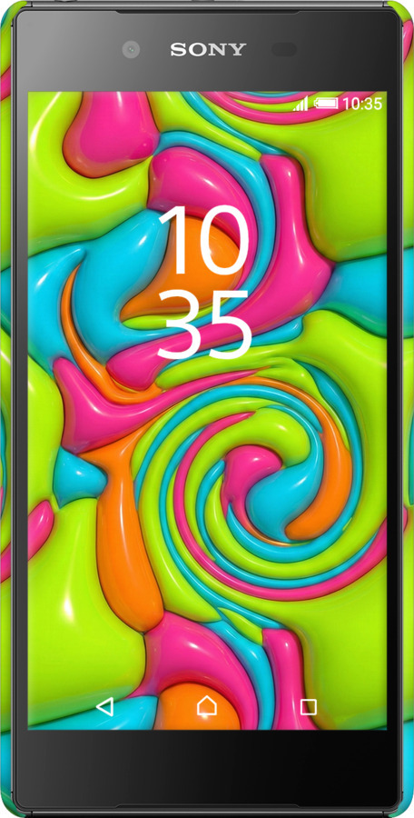 3D пластиковий матовий чехол Y2K Jelly Dream для Sony Xperia Z5 E6633 - 6780m-274 изображение 