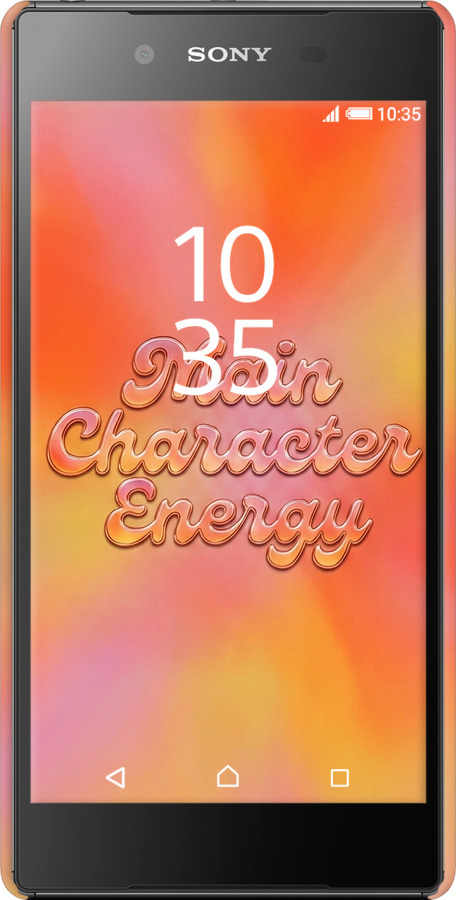 3D пластиковый матовый чехол Aura Gradient Main Character Energy Aesthetic Y2K для Sony Xperia Z5 E6633 - 6783m-274 изображение 