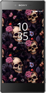 Силіконовий чехол Черепи та троянди для Sony Xperia Z5 E6633 - 6316u-274 изображение 