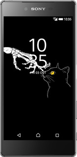Силиконовый чехол Кошка для Sony Xperia Z5 E6633 - 6505u-274 изображение 