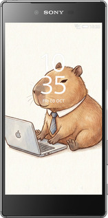 Силиконовый чехол Funny Capybara CEO Working для Sony Xperia Z5 E6633 - 6777u-274 изображение 