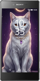 Силіконовий чехол Mystic White Cat Gothic Dark Purple Gold для Sony Xperia Z5 E6633 - 6805u-274 изображение 