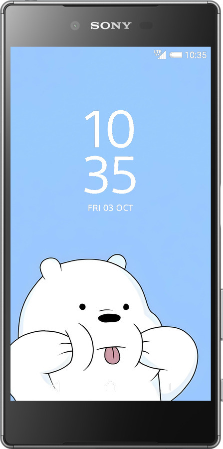 Силиконовый чехол Милый мишка для Sony Xperia Z5 E6633 - 6357u-274 изображение 
