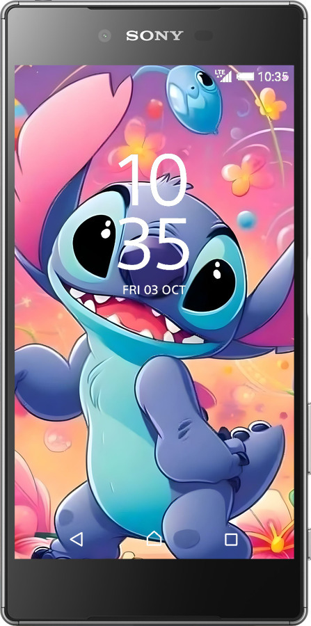 Силіконовий чехол Стич 2 для Sony Xperia Z5 E6633 - 6371u-274 изображение 