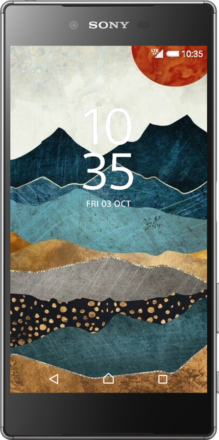 Силиконовый чехол Янтарный закат для Sony Xperia Z5 E6633 - 6475u-274 изображение 