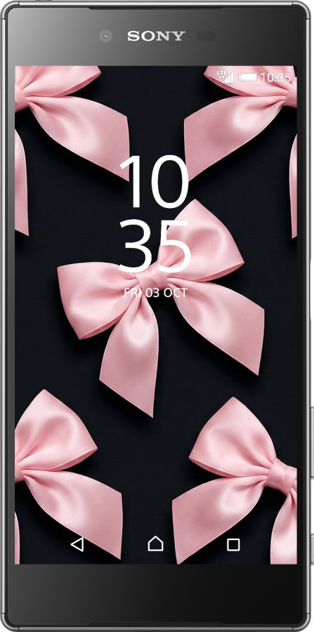 Силіконовий чехол Coquette Ribbons Dark Coquette для Sony Xperia Z5 E6633 - 6767u-274 изображение 