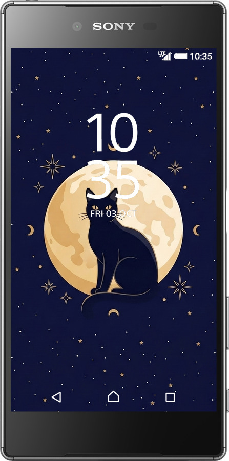 Силиконовый чехол Cute Cat Celestial/Witchy для Sony Xperia Z5 E6633 - 6787u-274 изображение 