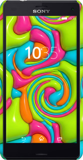 3D пластиковый глянцевый чехол Y2K Jelly Dream для Sony Xperia Z3 Compact D5803 - 6780c-277 изображение 