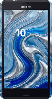 3D пластиковий глянцевий чехол Liquid Chrome для Sony Xperia Z3 Compact D5803 - 6781c-277 изображение 