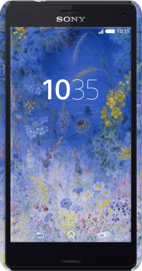 3D пластиковий глянцевий чехол Білокур для Sony Xperia Z3 Compact D5803 - 5908c-277 изображение 