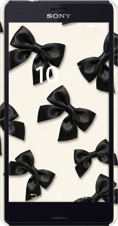 3D пластиковый глянцевый чехол Dark Coquette для Sony Xperia Z3 Compact D5803 - 6765c-277 изображение 