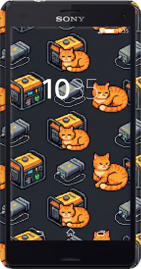 3D пластиковый глянцевый чехол Autonomous Zone для Sony Xperia Z3 Compact D5803 - 6771c-277 изображение 