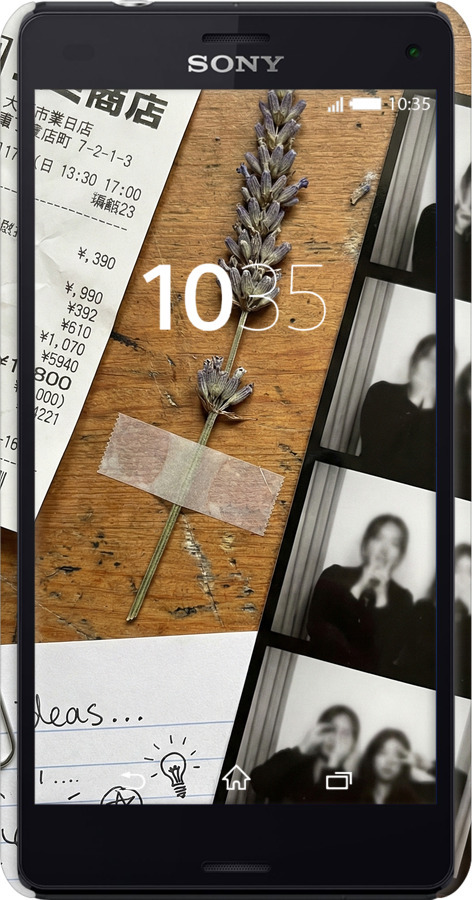 3D пластиковый глянцевый чехол Aesthetic Scrapbook Collage для Sony Xperia Z3 Compact D5803 - 6773c-277 изображение 