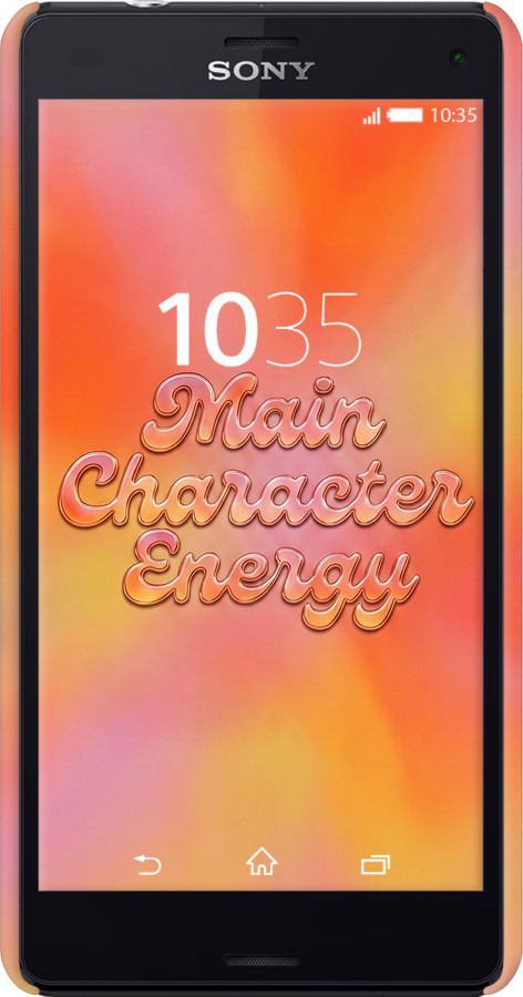 3D пластиковый глянцевый чехол Aura Gradient Main Character Energy Aesthetic Y2K для Sony Xperia Z3 Compact D5803 - 6783c-277 изображение 