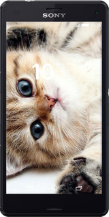 Силиконовый чехол Котик для Sony Xperia Z3 Compact D5803 - 6024u-277 изображение 