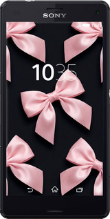 Силиконовый чехол Coquette Ribbons Dark Coquette для Sony Xperia Z3 Compact D5803 - 6767u-277 изображение 