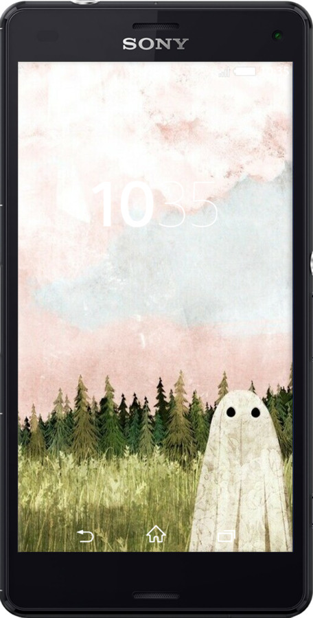 Силиконовый чехол Привидение для Sony Xperia Z3 Compact D5803 - 6401u-277 изображение 
