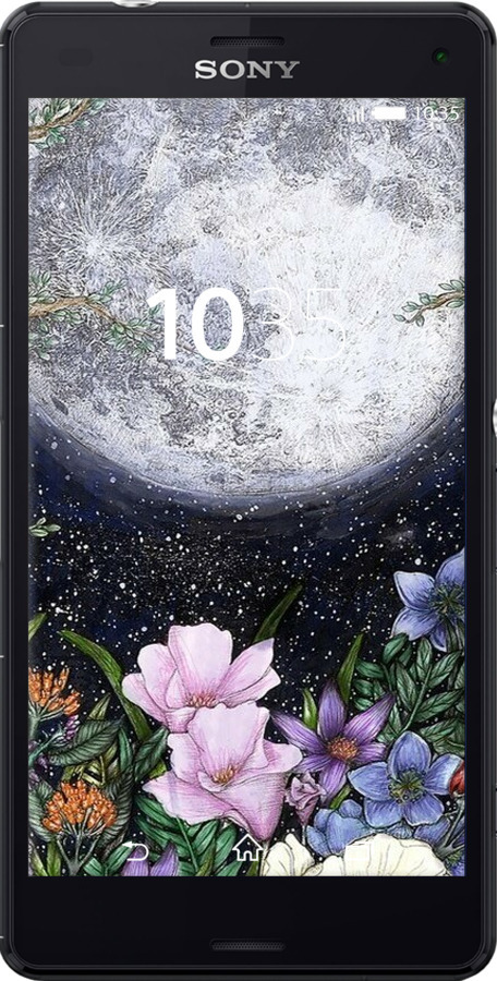 Силиконовый чехол Полночь в саду II для Sony Xperia Z3 Compact D5803 - 6424u-277 изображение 