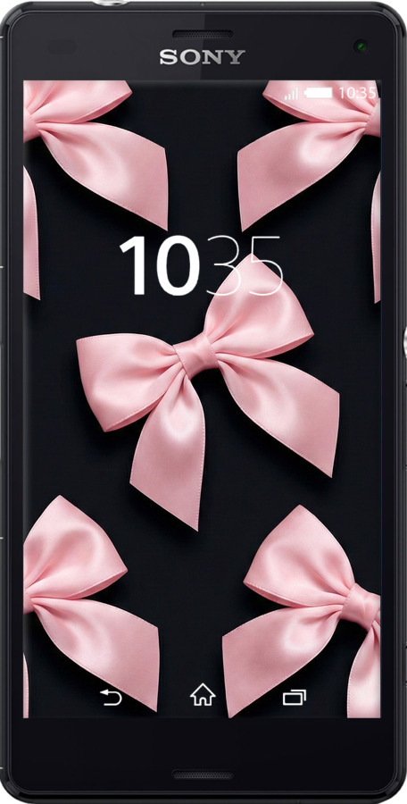 Силиконовый чехол Coquette Ribbons Dark Coquette для Sony Xperia Z3 Compact D5803 - 6767u-277 изображение 