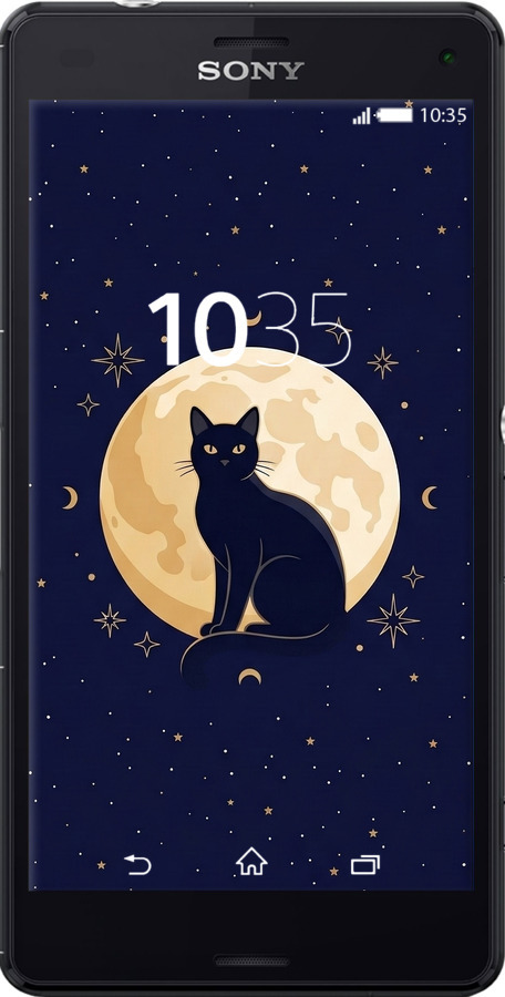 Силиконовый чехол Cute Cat Celestial/Witchy для Sony Xperia Z3 Compact D5803 - 6787u-277 изображение 