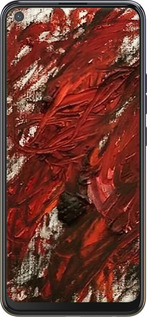 Силиконовый чехол Абстрактная композиция в красных тонах для Tecno Camon 12 Air CC6 - 6541u-2389 изображение 